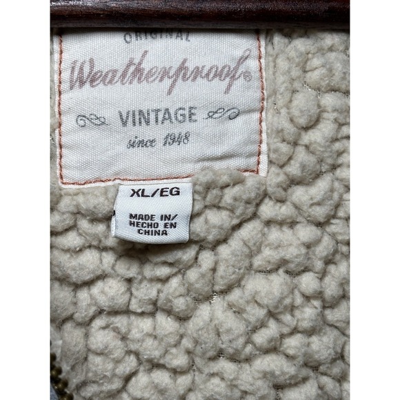 Vintage Woolrich Sherpa Lined Zip Up Hoodie Gray Full Zip Sweatshirt Men's Warm - Picture 3 of 8